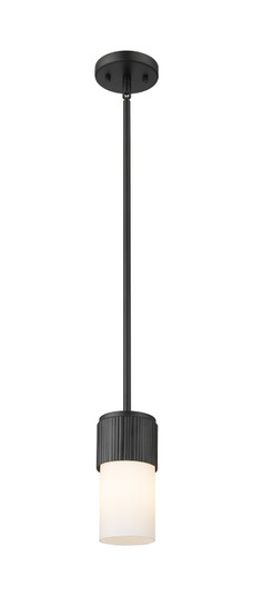 Downtown Urban One Light Pendant in Matte Black (405|428-1S-BK-G428-7WH)