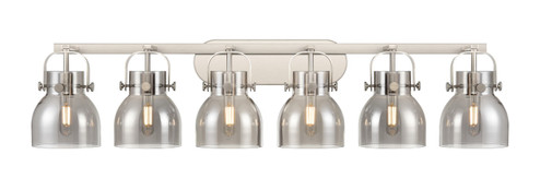 Downtown Urban Six Light Bath Vanity in Satin Nickel (405|423-6W-SN-G412-6SM)