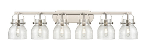 Downtown Urban Six Light Bath Vanity in Satin Nickel (405|423-6W-SN-G412-6SDY)