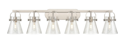 Downtown Urban Six Light Bath Vanity in Satin Nickel (405|423-6W-SN-G411-6SDY)
