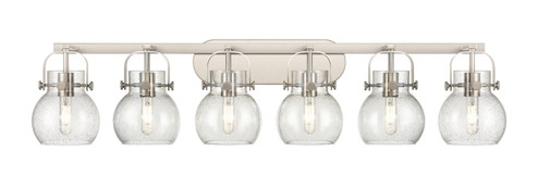 Downtown Urban Six Light Bath Vanity in Satin Nickel (405|423-6W-SN-G410-6SDY)