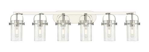 Downtown Urban Six Light Bath Vanity in Polished Nickel (405|423-6W-PN-G423-7SDY)