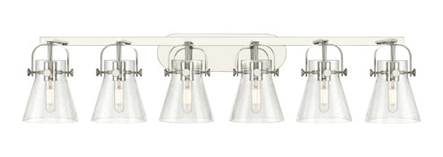 Downtown Urban Six Light Bath Vanity in Polished Nickel (405|423-6W-PN-G411-6SDY)