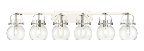 Downtown Urban LED Bath Vanity in Polished Nickel (405|423-6W-PN-G410-6CL) Downtown Urban LED Bath Vanity in Polished Nickel (405|423-6W-PN-G410-6CL)