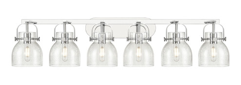 Downtown Urban Six Light Bath Vanity in Polished Chrome (405|423-6W-PC-G412-6SDY)