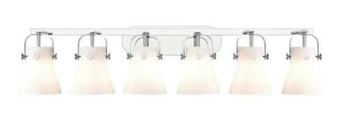 Downtown Urban Six Light Bath Vanity in Polished Chrome (405|423-6W-PC-G411-6WH)
