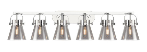 Downtown Urban Six Light Bath Vanity in Polished Chrome (405|423-6W-PC-G411-6SM)