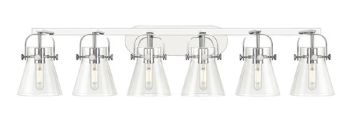 Downtown Urban Six Light Bath Vanity in Polished Chrome (405|423-6W-PC-G411-6CL)