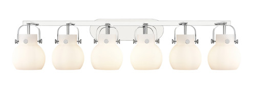 Downtown Urban Six Light Bath Vanity in Polished Chrome (405|423-6W-PC-G410-6WH)