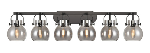 Downtown Urban Six Light Bath Vanity in Matte Black (405|423-6W-BK-G410-6SM)