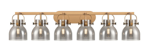 Downtown Urban Six Light Bath Vanity in Brushed Brass (405|423-6W-BB-G412-6SM)