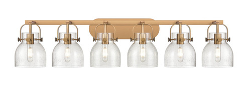 Downtown Urban Six Light Bath Vanity in Brushed Brass (405|423-6W-BB-G412-6SDY)