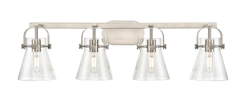 Downtown Urban Four Light Bath Vanity in Satin Nickel (405|423-4W-SN-G411-6SDY)