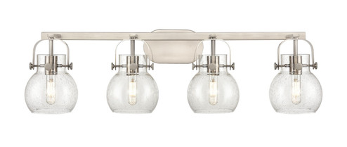 Downtown Urban Four Light Bath Vanity in Satin Nickel (405|423-4W-SN-G410-6SDY)
