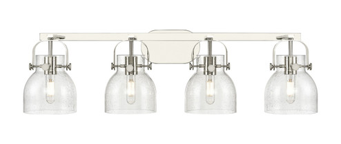 Downtown Urban Four Light Bath Vanity in Polished Nickel (405|423-4W-PN-G412-6SDY)