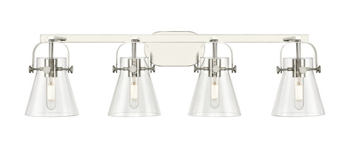 Downtown Urban Four Light Bath Vanity in Polished Nickel (405|423-4W-PN-G411-6CL)