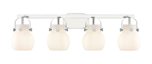 Downtown Urban Four Light Bath Vanity in Polished Chrome (405|423-4W-PC-G410-6WH)