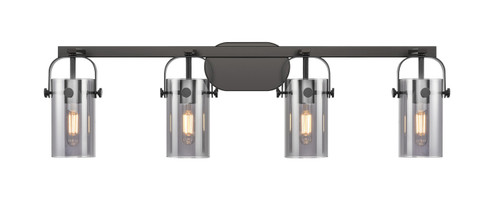 Downtown Urban Four Light Bath Vanity in Matte Black (405|423-4W-BK-G423-7SM)