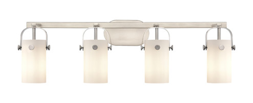 Downtown Urban Four Light Bath Vanity in Matte Black (405|423-4W-BK-G423-7CL)