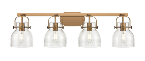 Downtown Urban Four Light Bath Vanity in Brushed Brass (405|423-4W-BB-G412-6SDY)