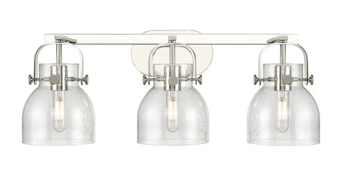 Downtown Urban Three Light Bath Vanity in Polished Nickel (405|423-3W-PN-G412-6SDY)