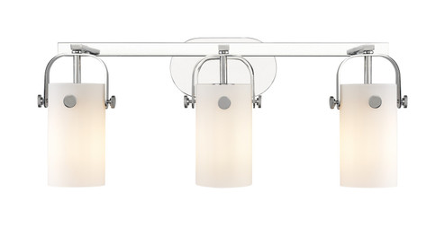 Downtown Urban Three Light Bath Vanity in Polished Chrome (405|423-3W-PC-G423-7WH)