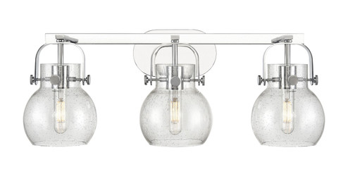 Downtown Urban Three Light Bath Vanity in Polished Chrome (405|423-3W-PC-G410-6SDY)