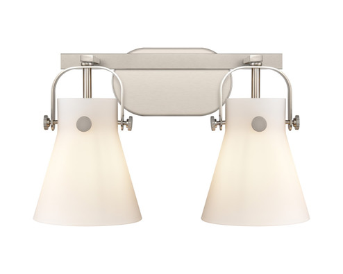 Downtown Urban Two Light Bath Vanity in Satin Nickel (405|423-2W-SN-G411-6WH)