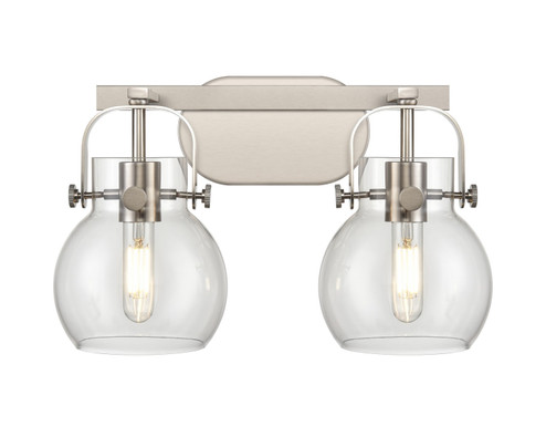 Downtown Urban Two Light Bath Vanity in Satin Nickel (405|423-2W-SN-G410-6CL)