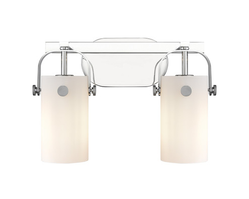 Downtown Urban Two Light Bath Vanity in Polished Chrome (405|423-2W-PC-G423-7WH)