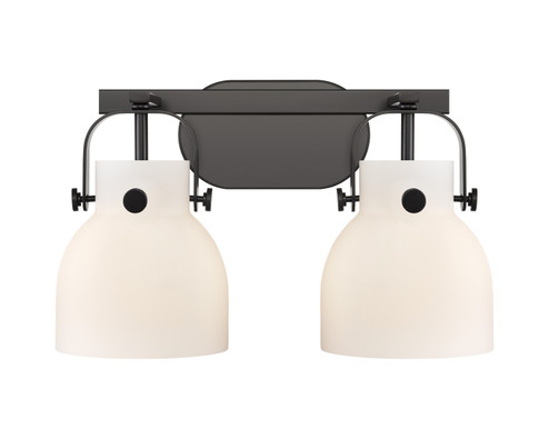 Downtown Urban Two Light Bath Vanity in Matte Black (405|423-2W-BK-G412-6WH)