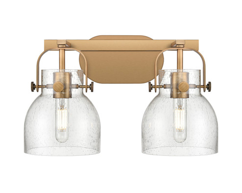 Downtown Urban Two Light Bath Vanity in Brushed Brass (405|423-2W-BB-G412-6SDY)