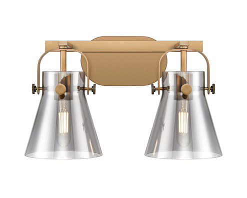 Downtown Urban Two Light Bath Vanity in Brushed Brass (405|423-2W-BB-G411-6SM)