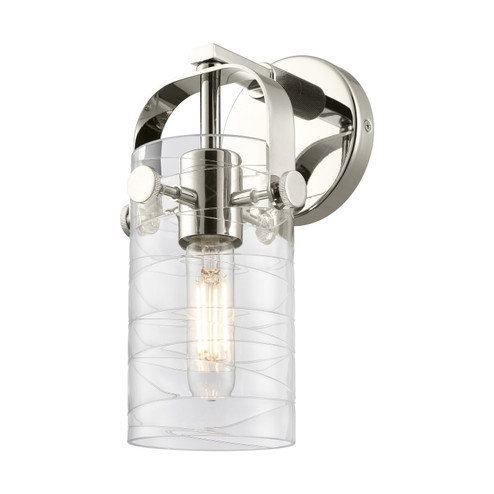 Downtown Urban One Light Wall Sconce in Polished Nickel (405|423-1W-PN-G423-7DE)