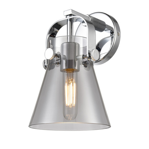 Downtown Urban One Light Wall Sconce in Polished Chrome (405|423-1W-PC-G411-6SM)