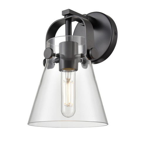 Downtown Urban One Light Wall Sconce in Matte Black (405|423-1W-BK-G411-6CL)