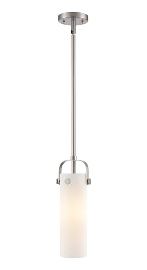 Downtown Urban One Light Pendant in Satin Nickel (405|423-1S-SN-G423-12WH)