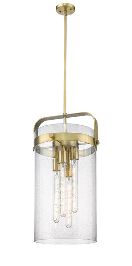 Downtown Urban Four Light Pendant in Brushed Brass (405|413-4SL-BB-G413-4S-12SDY)