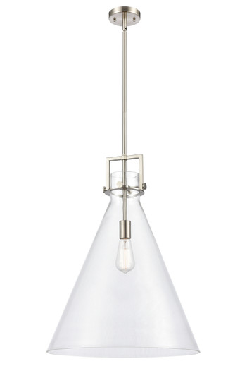 Downtown Urban One Light Pendant in Brushed Satin Nickel (405|411-1S-SN-18CL)