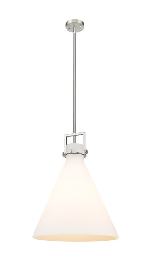 Downtown Urban One Light Pendant in Brushed Satin Nickel (405|411-1SL-SN-G411-18WH)