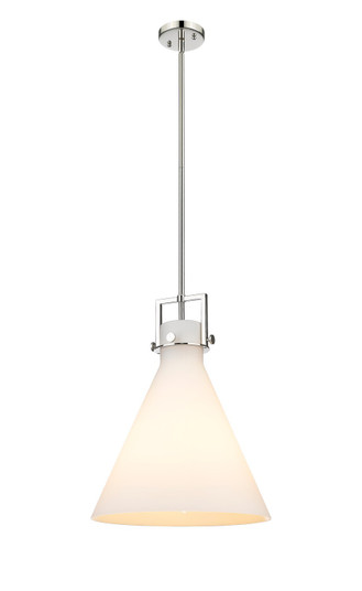 Downtown Urban One Light Pendant in Polished Nickel (405|411-1SL-PN-G411-16WH)
