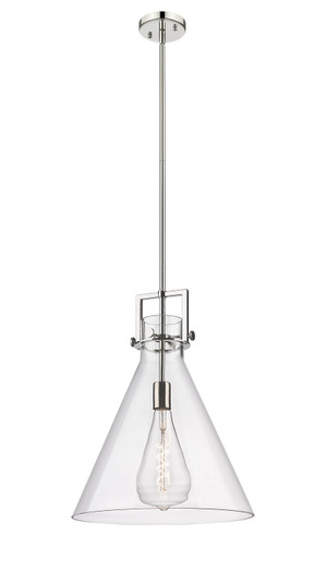 Downtown Urban One Light Pendant in Polished Nickel (405|411-1SL-PN-G411-16CL)