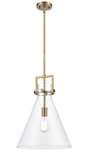Downtown Urban One Light Pendant in Brushed Brass (405|411-1S-BB-14CL)