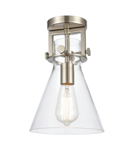 Downtown Urban One Light Semi-Flush Mount in Brushed Satin Nickel (405|411-1F-SN-8CL)