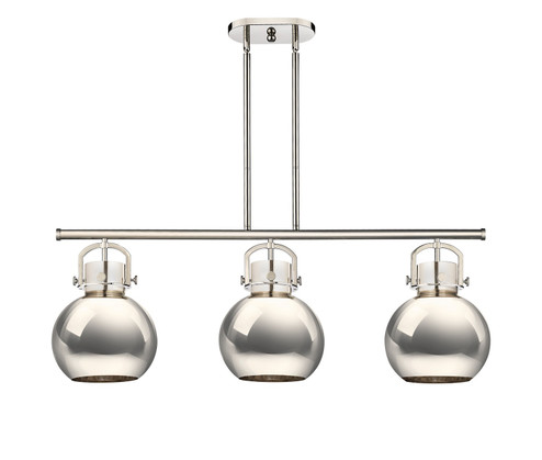 Downtown Urban Three Light Island Pendant in Polished Nickel (405|410-3I-PN-M410-10PN)