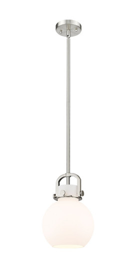 Downtown Urban One Light Mini Pendant in Satin Nickel (405|410-1SS-SN-G410-8WH)
