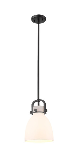 Downtown Urban One Light Mini Pendant in Matte Black (405|410-1SS-BK-G412-8WH)