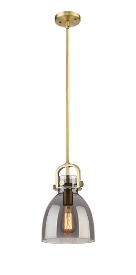 Downtown Urban One Light Mini Pendant in Brushed Brass (405|410-1SS-BB-G412-8SM)