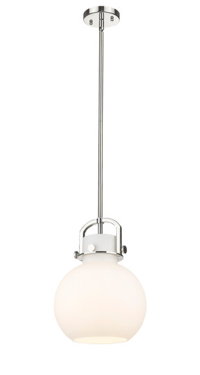 Downtown Urban One Light Mini Pendant in Polished Nickel (405|410-1SM-PN-G410-10WH)