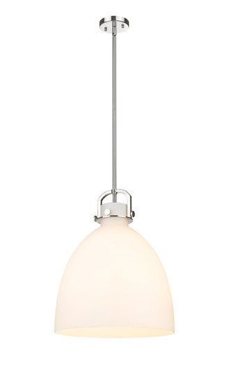 Downtown Urban One Light Pendant in Polished Nickel (405|410-1SL-PN-G412-16WH)